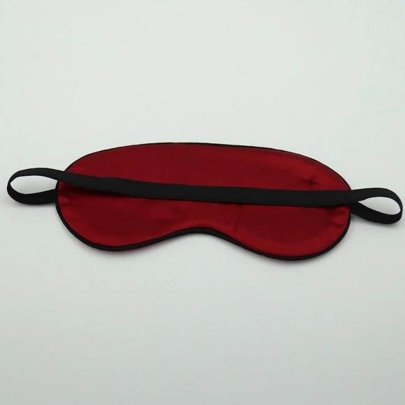 Handmade 100% silk sleep mask Burgundy - Picture 2 of 4